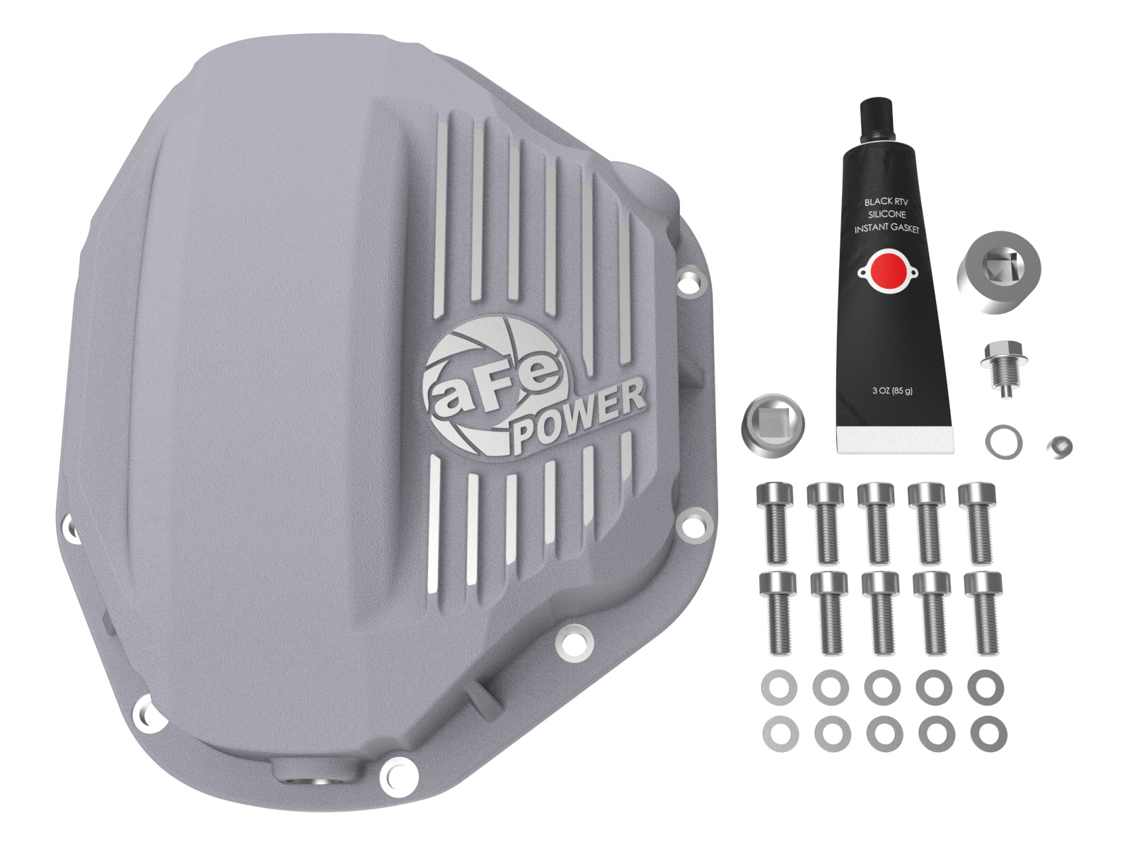 aFe Street Series D&S Rear Diff Cover w/ Machined Fins | Dodge 94-07 Ram 2500/3500 (46-70030)