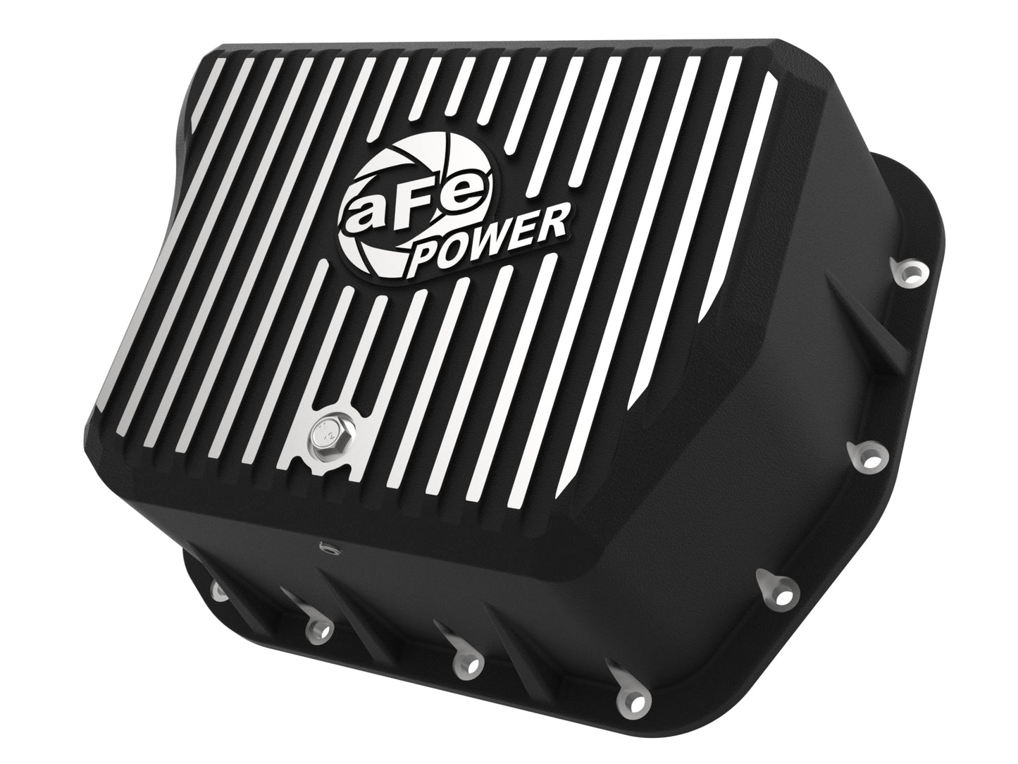aFe Pro Series Transmission Pan w/ Machined Fins Black | Dodge Ram 94-07 (46-70052)