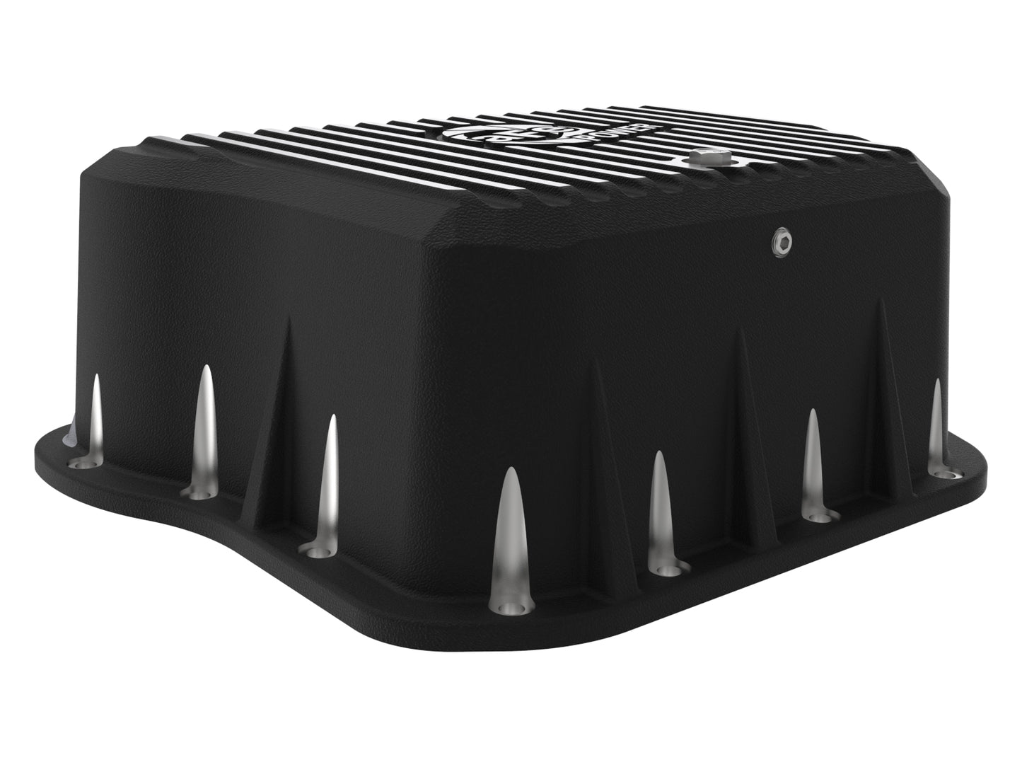 aFe Pro Series Transmission Pan w/ Machined Fins Black | Dodge Ram 94-07 (46-70052)