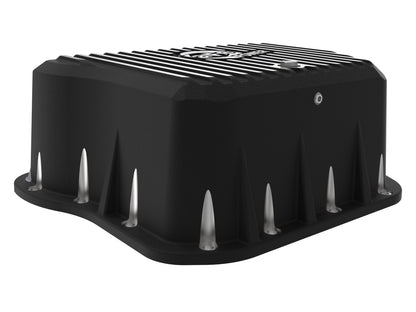 aFe Pro Series Transmission Pan w/ Machined Fins Black | Dodge Ram 94-07 (46-70052)