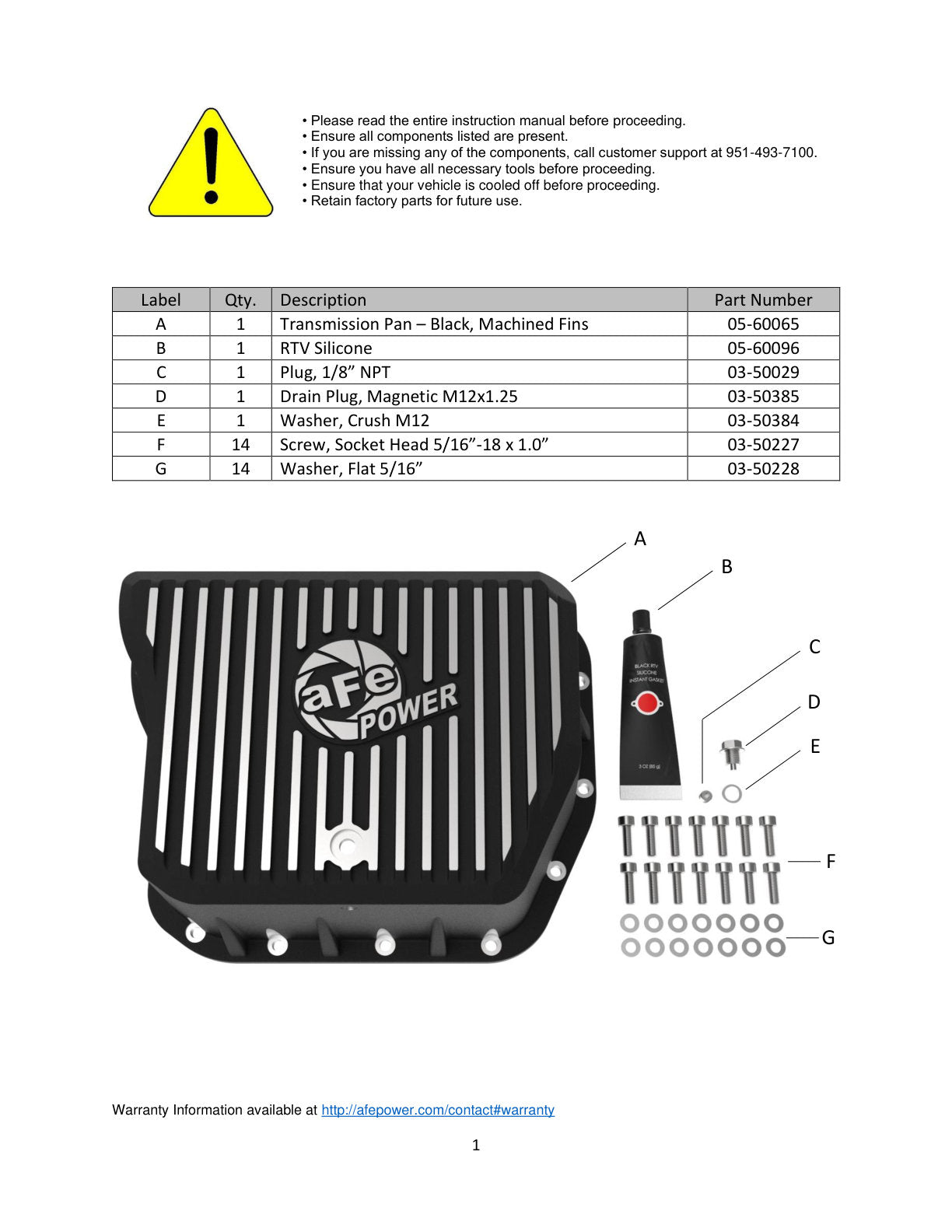 aFe Pro Series Transmission Pan w/ Machined Fins Black | Dodge Ram 94-07 (46-70052)