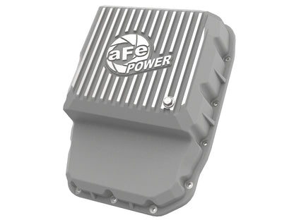 aFe Power Transmission Pan Raw w/ Machined Fins | Dodge Diesel Trucks 07.5-12 L6-6.7L (46-70060)