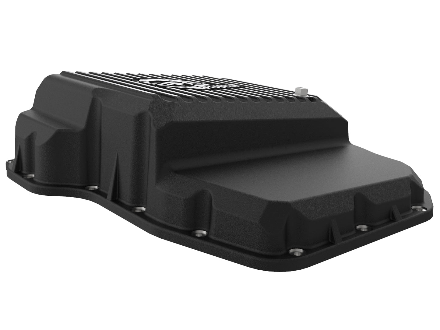 aFe Pro Series Transmission Pan w/ Machined Fins Black | Dodge Ram 07.5-11 (46-70062)
