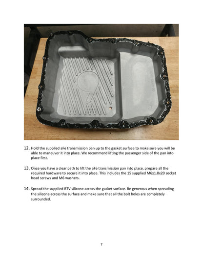 aFe Pro Series Transmission Pan w/ Machined Fins Black | Dodge Ram 07.5-11 (46-70062)