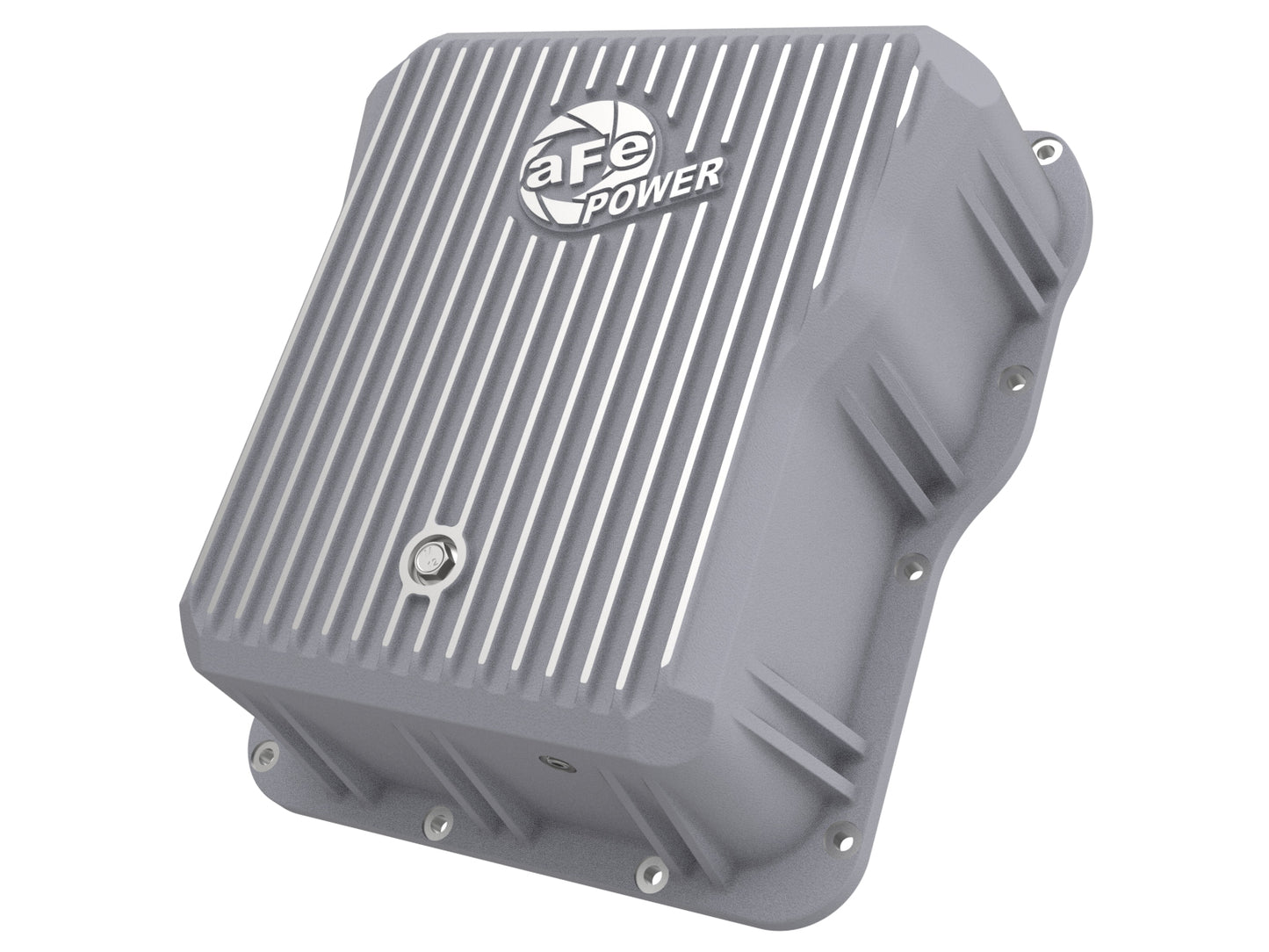 aFe Street Series Trans Pan Cover Raw | GM V8 6.6L (01-14) (46-70070)