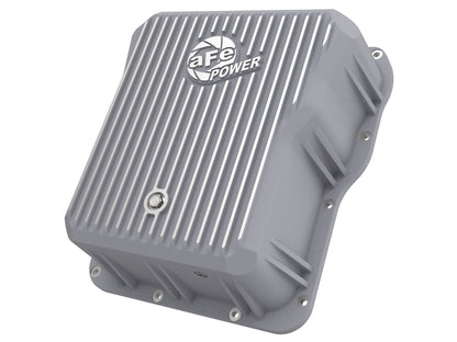 aFe Street Series Trans Pan Cover Raw | GM V8 6.6L (01-14) (46-70070)