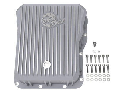 aFe Street Series Trans Pan Cover Raw | GM V8 6.6L (01-14) (46-70070)