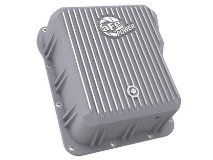 aFe Street Series Trans Pan Cover Raw | GM V8 6.6L (01-14) (46-70070)