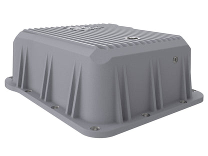 aFe Street Series Trans Pan Cover Raw | GM V8 6.6L (01-14) (46-70070)