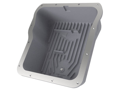 aFe Street Series Trans Pan Cover Raw | GM V8 6.6L (01-14) (46-70070)