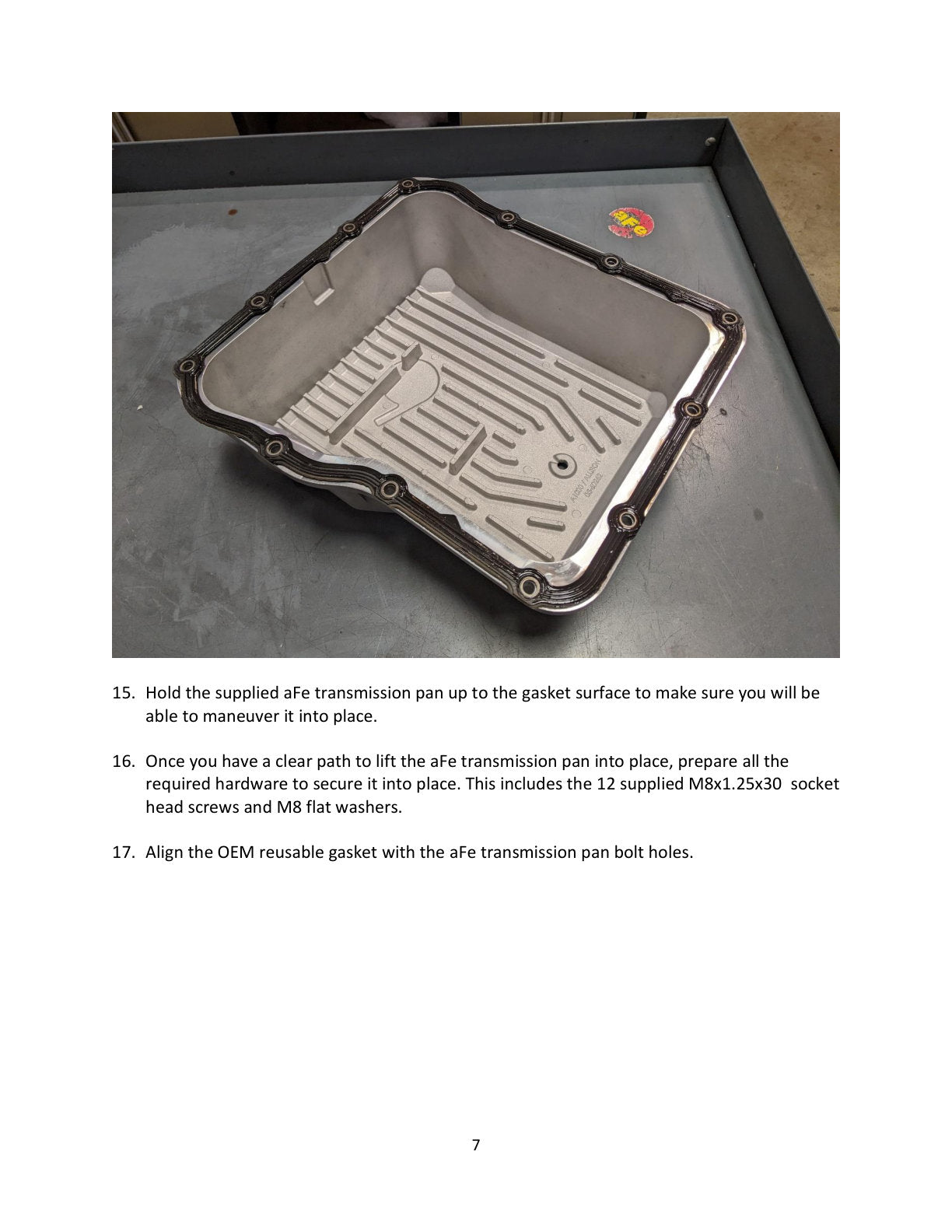 aFe Street Series Trans Pan Cover Raw | GM V8 6.6L (01-14) (46-70070)