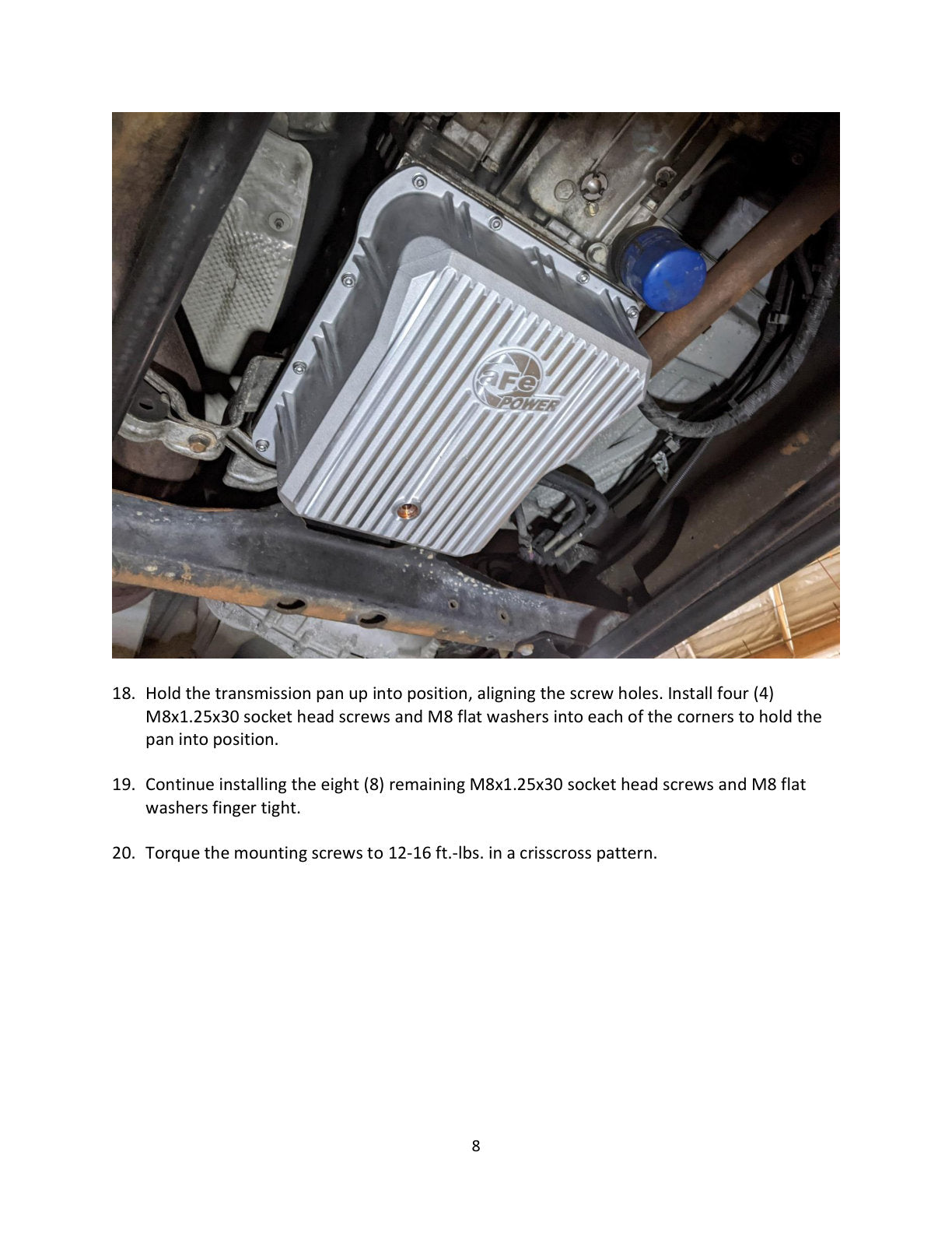 aFe Street Series Trans Pan Cover Raw | GM V8 6.6L (01-14) (46-70070)