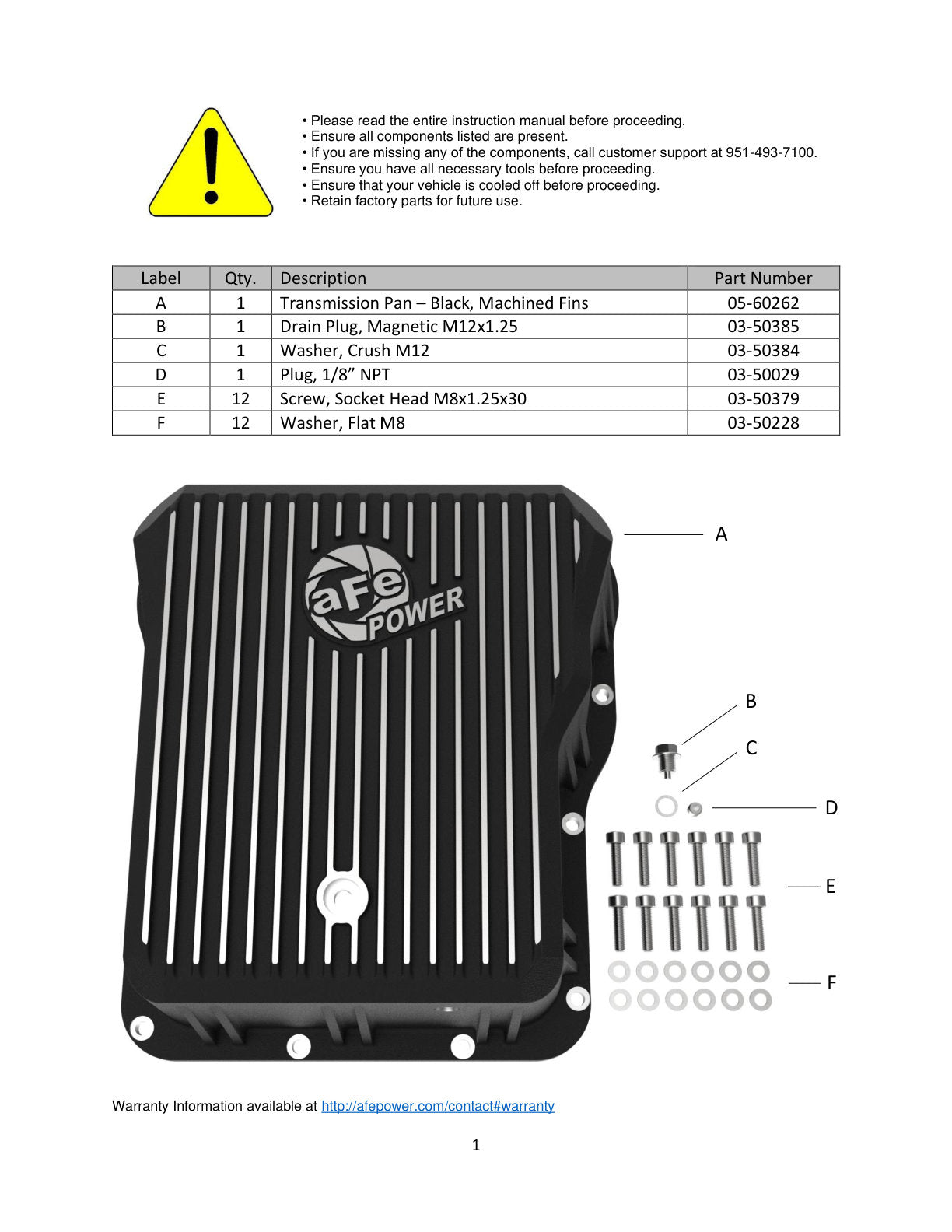 aFe Power Pro Series Machined Transmission Pan Cover | GM Diesel Trucks V8-6.6L (01-14) (46-70072)