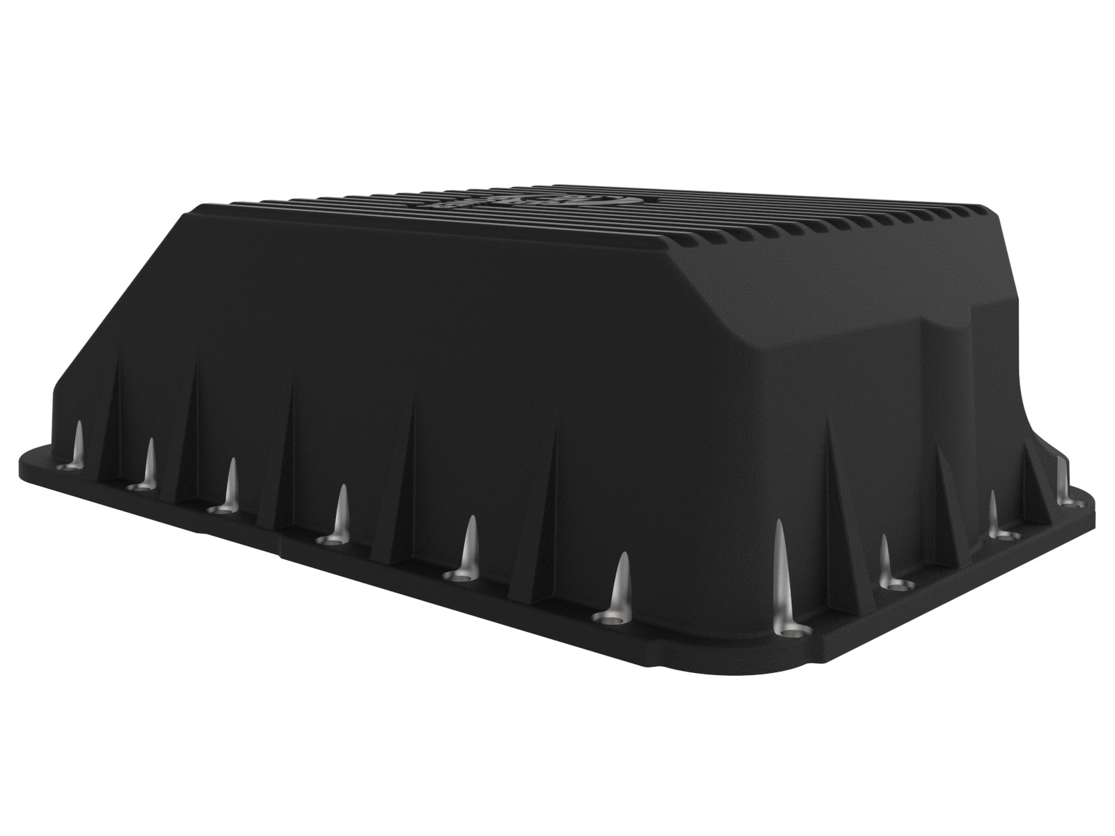 aFe Pro Series Transmission Pan w/ Machined Fins Black | Ford 03-10 V8 6.0/6.4L (46-70122-1)