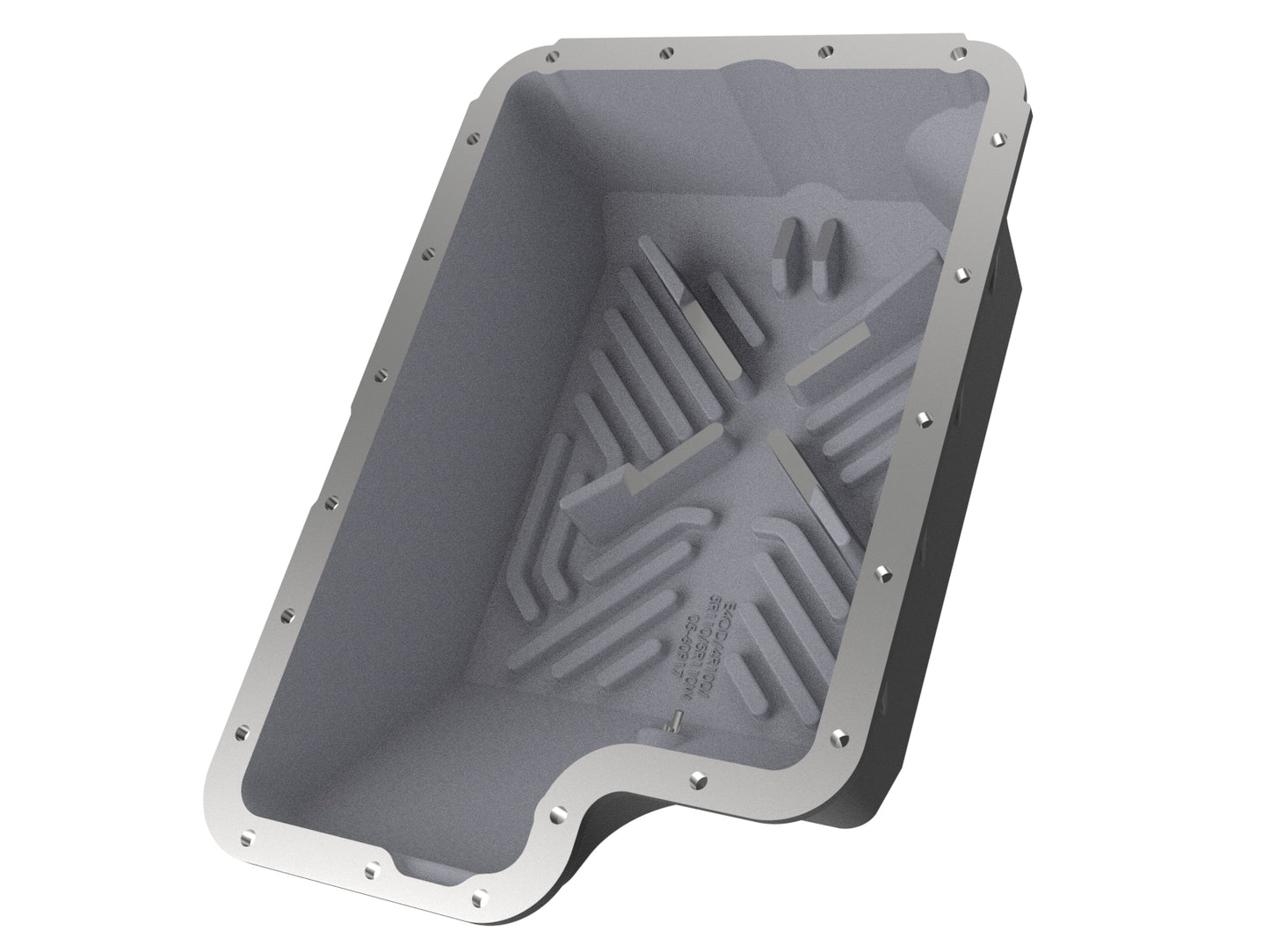aFe Pro Series Transmission Pan w/ Machined Fins Black | Ford 03-10 V8 6.0/6.4L (46-70122-1)