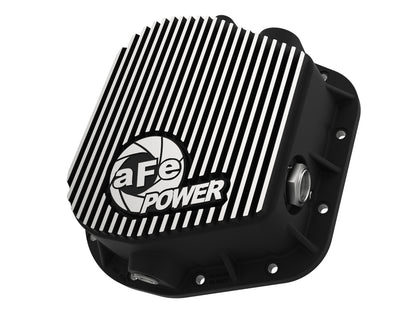 aFe Pro Series Rear Diff Cover 9.75-12 Bolt Axle w/ Machined Fins Black | Ford (11-13) (46-70152)