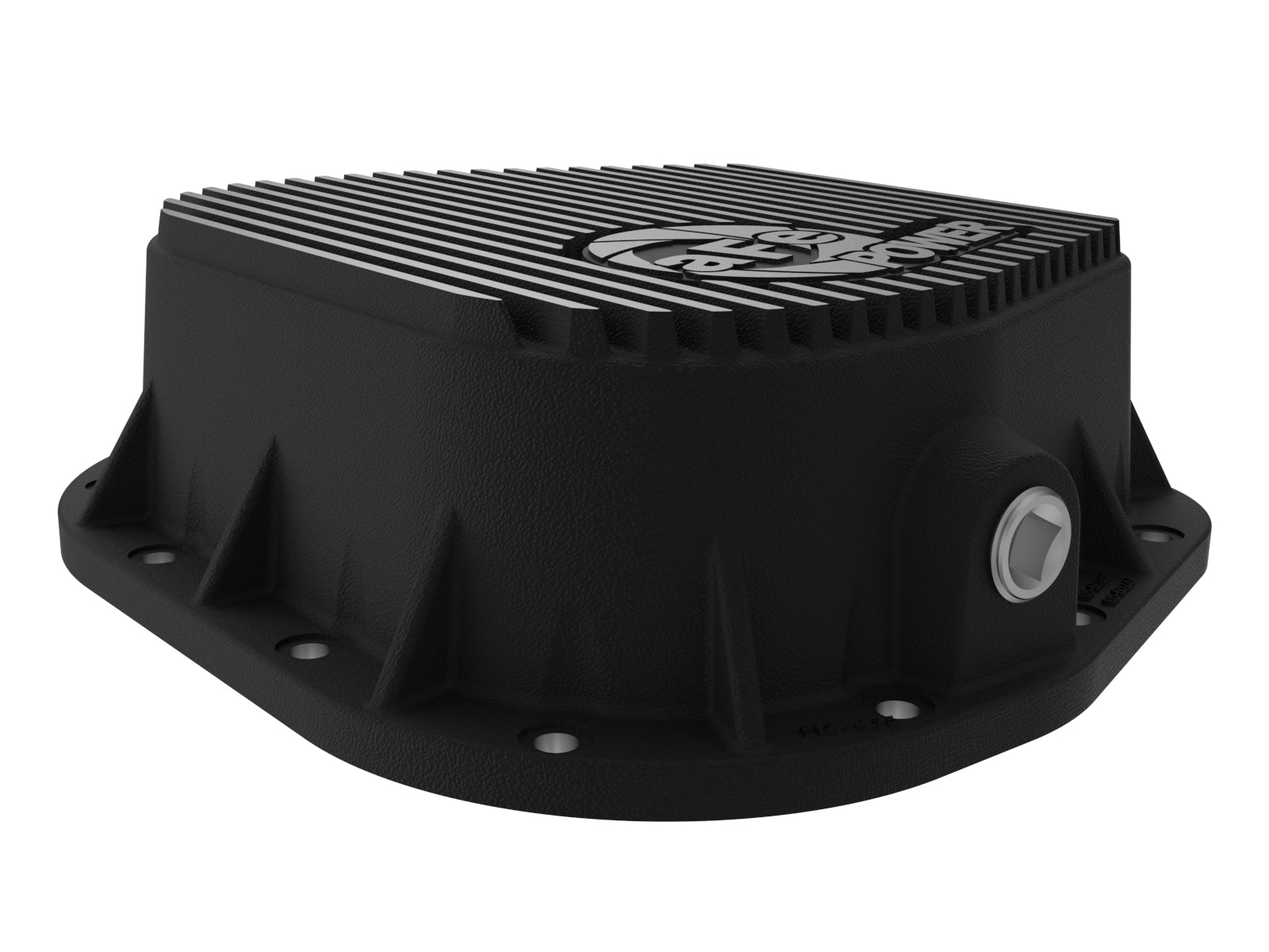 aFe Pro Series Rear Diff Cover 9.75-12 Bolt Axle w/ Machined Fins Black | Ford (11-13) (46-70152)