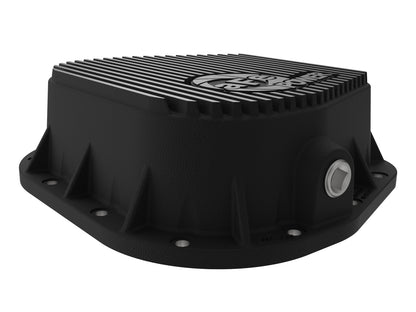 aFe Pro Series Rear Diff Cover 9.75-12 Bolt Axle w/ Machined Fins Black | Ford (11-13) (46-70152)