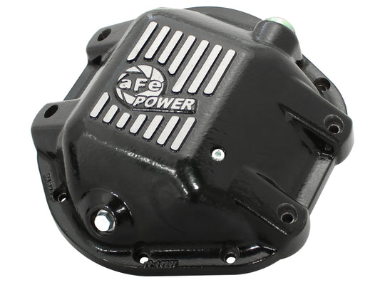 aFe Pro Series Rear Differential Cover Black w/ Machined Fins | Jeep Dana 44 (97-14) (46-70162)