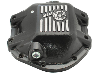 aFe Pro Series Rear Differential Cover Black w/ Machined Fins | Jeep Dana 44 (97-14) (46-70162)