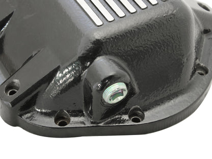 aFe Pro Series Rear Differential Cover Black w/ Machined Fins | Jeep Dana 44 (97-14) (46-70162)
