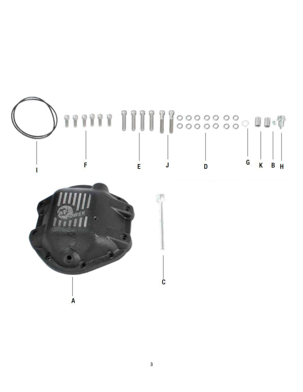 aFe Pro Series Rear Differential Cover Black w/ Machined Fins | Jeep Dana 44 (97-14) (46-70162)