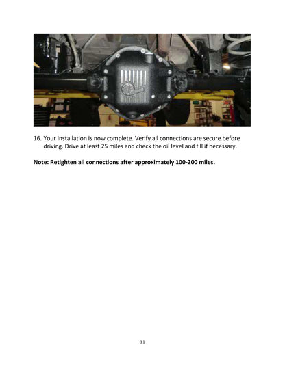 aFe Pro Series Rear Differential Cover Black w/ Machined Fins | Jeep Dana 44 (97-14) (46-70162)