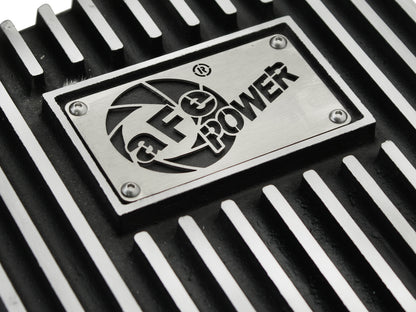 aFe Power Pro Series Transmission Pan Black w/ Machined Fins | Ford F-150 (09-14) (46-70172)