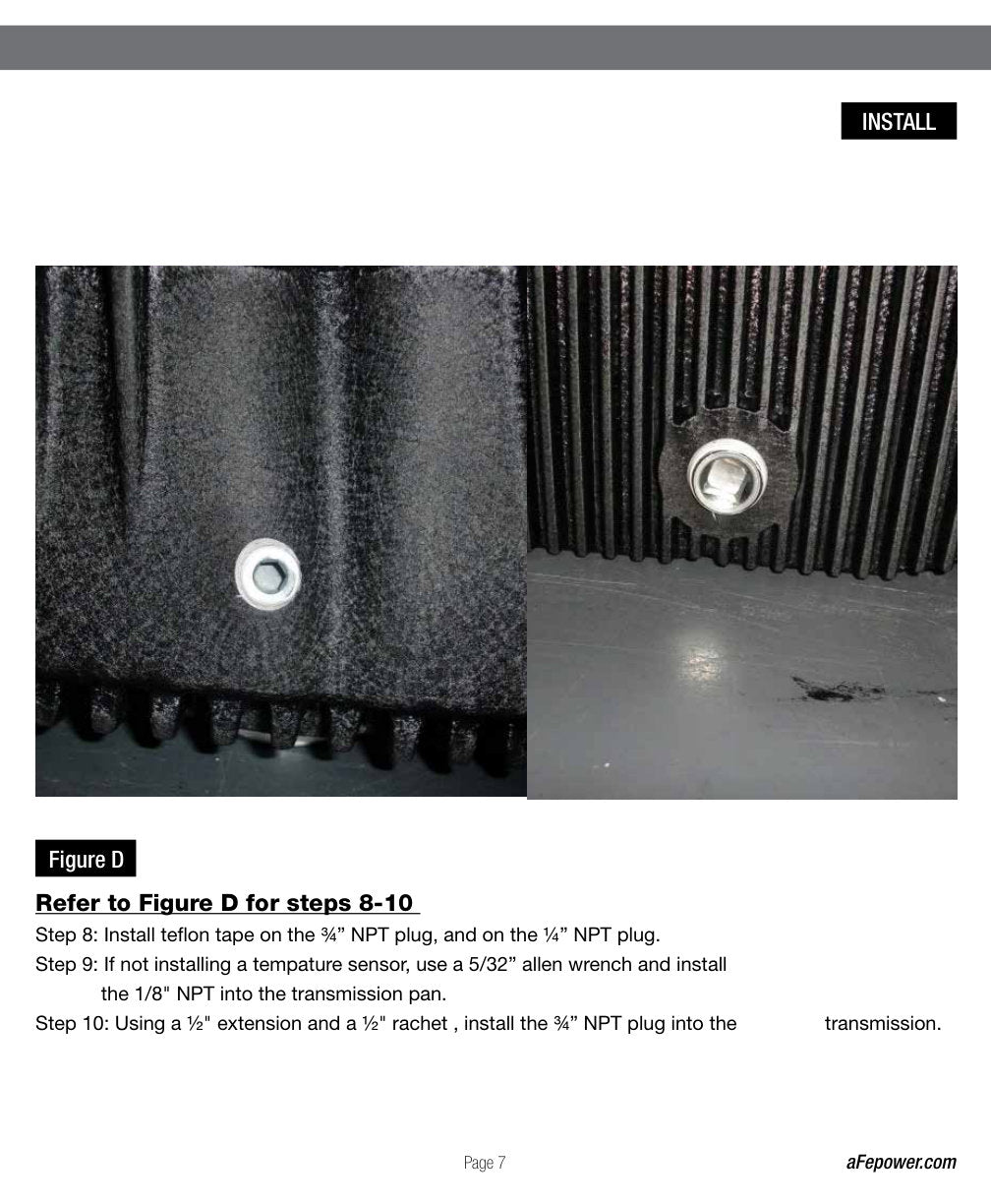 aFe Pro Series Transmission Pan Black w/ Machined Fins | Ford 11-14 V8 6.7L (46-70182)