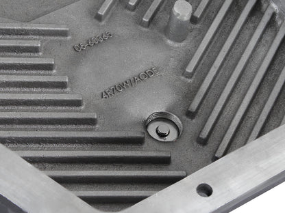 aFe Transmission Pan w/ Machined Fins Black | Ford Trucks AODE (94-08) (46-70222)