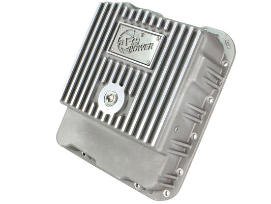 aFe Power Street Series Transmission Pan Raw w/ Machined Fins | GM Trucks (99-16) (46-70240)