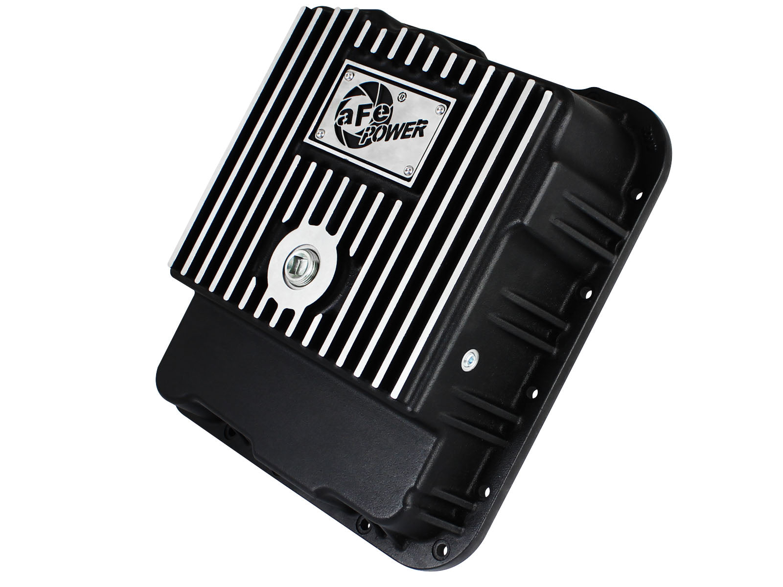 aFe Power Pro Series Transmission Pan Black w/ Machined Fins | GM Trucks (99-16) (46-70242)