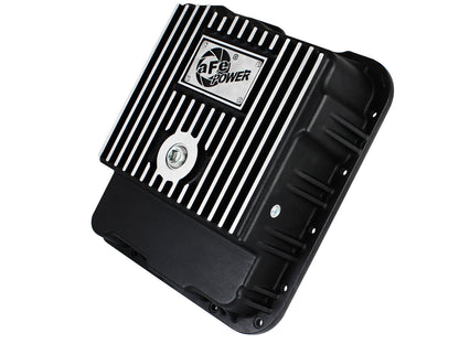 aFe Power Pro Series Transmission Pan Black w/ Machined Fins | GM Trucks (99-16) (46-70242)