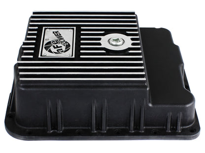 aFe Power Pro Series Transmission Pan Black w/ Machined Fins | GM Trucks (99-16) (46-70242)