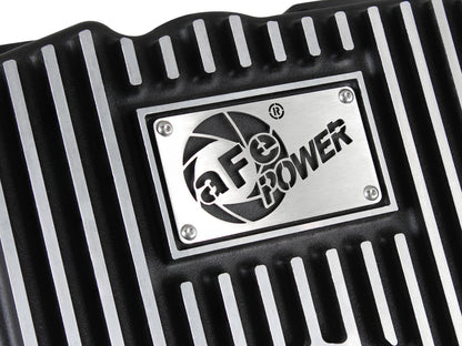 aFe Power Pro Series Transmission Pan Black w/ Machined Fins | GM Trucks (99-16) (46-70242)