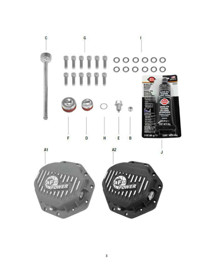 aFe Rear Diff Cover Pro Series | Dodge Ram 94-18/Chevy Express 1500/2500 (46-70270)