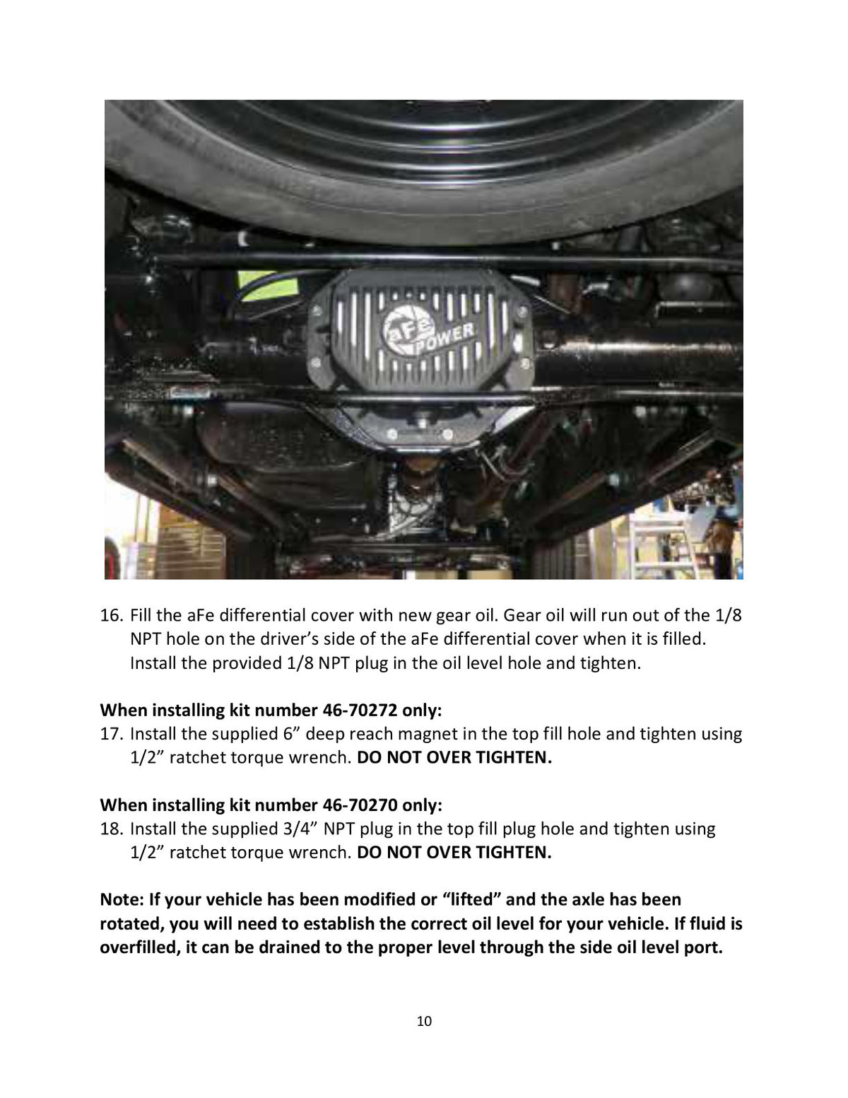 aFe Rear Diff Cover Pro Series | Dodge Ram 94-18/Chevy Express 1500/2500 (46-70270)