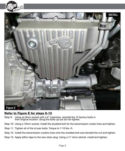 aFe Street Series Oil Pan Raw w/ Machined Fins | Dodge RAM 1500 EcoDiesel (14-16) (46-70280)