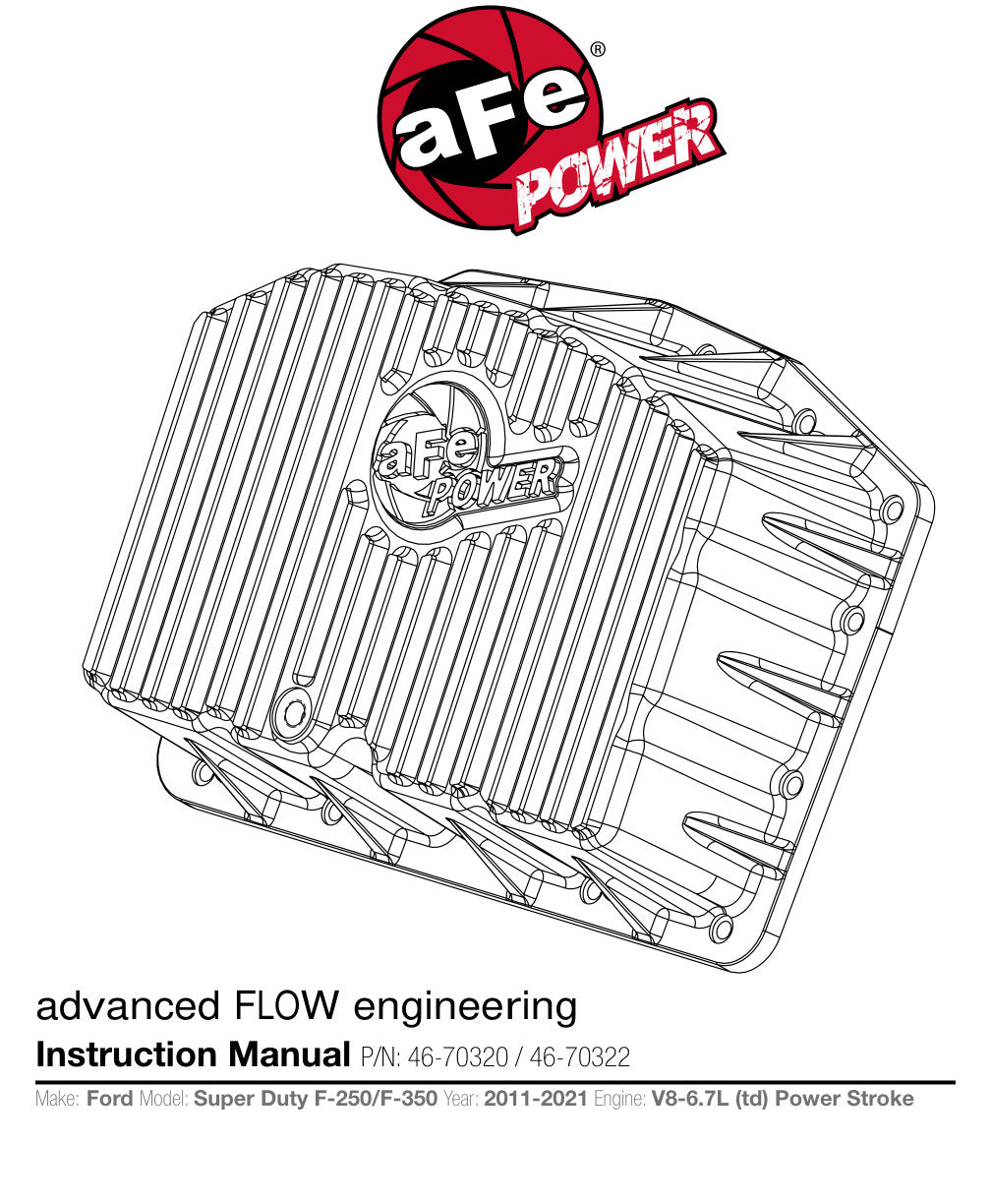 aFe Street Series Oil Pan | Ford F-250/350 Super Duty 11-23 (46-70320)