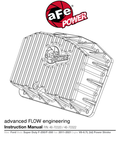 aFe Street Series Oil Pan | Ford F-250/350 Super Duty 11-23 (46-70320)