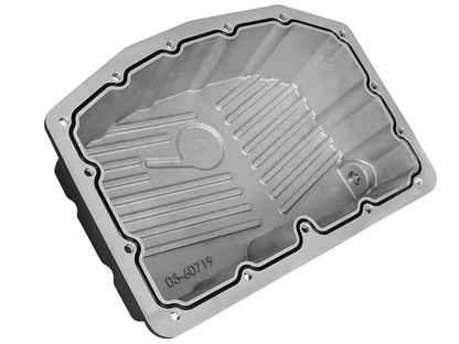 aFe Pro Series Engine Oil Pan Black w/ Machined Fins | Ford Powerstroke V8-6.7L (11-16) (46-70322)