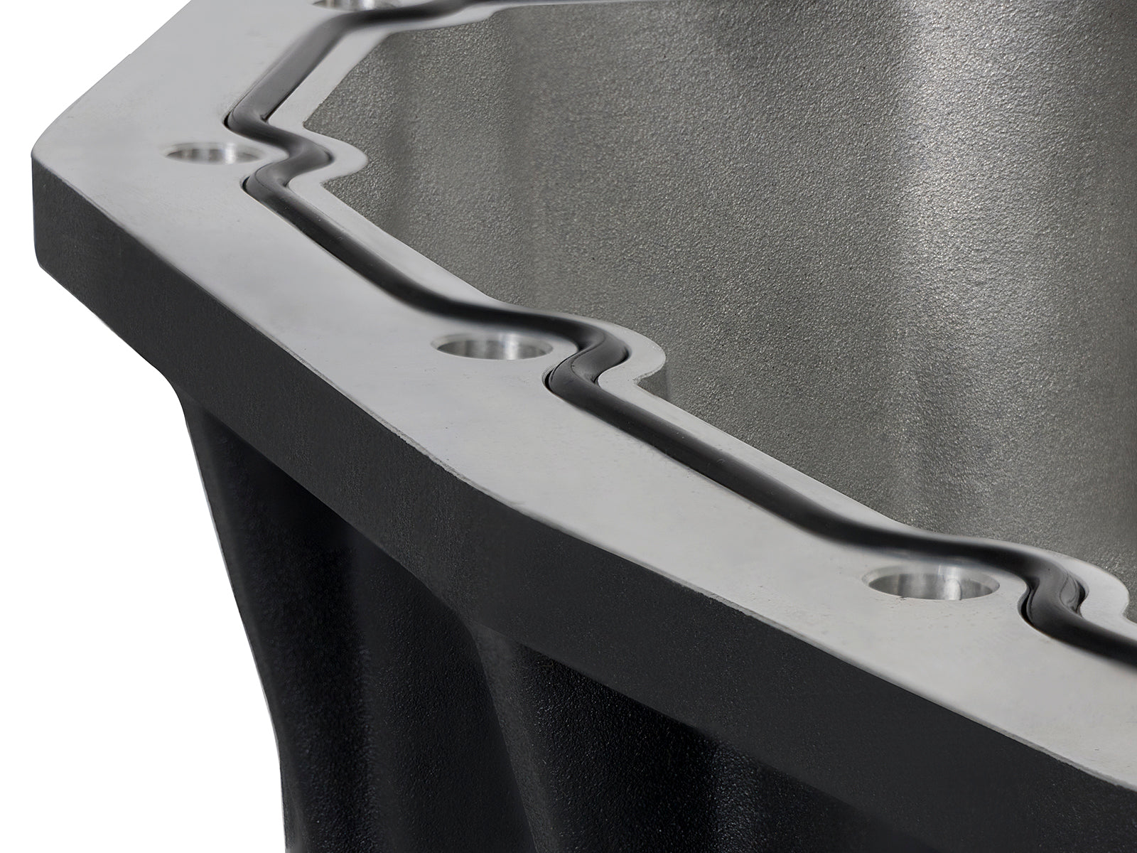 aFe Pro Series Engine Oil Pan Black w/ Machined Fins | Ford Powerstroke V8-6.7L (11-16) (46-70322)