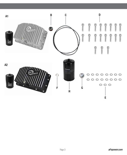 aFe Pro Series Engine Oil Pan Black w/ Machined Fins | Ford Powerstroke V8-6.7L (11-16) (46-70322)