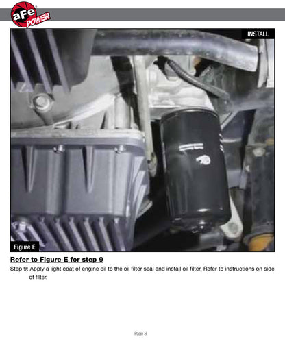 aFe Pro Series Engine Oil Pan Black w/ Machined Fins | Ford Powerstroke V8-6.7L (11-16) (46-70322)