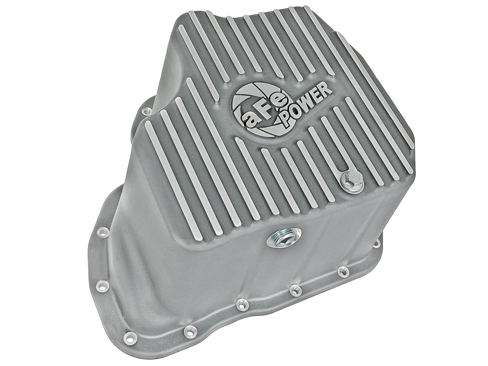 aFe Street Series Deep Engine Oil Pan Raw w/ Machined Fins | GM Duramax V8-6.6L (01-10) (46-70330)