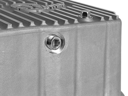 aFe Street Series Deep Engine Oil Pan Raw w/ Machined Fins | GM Duramax V8-6.6L (01-10) (46-70330)