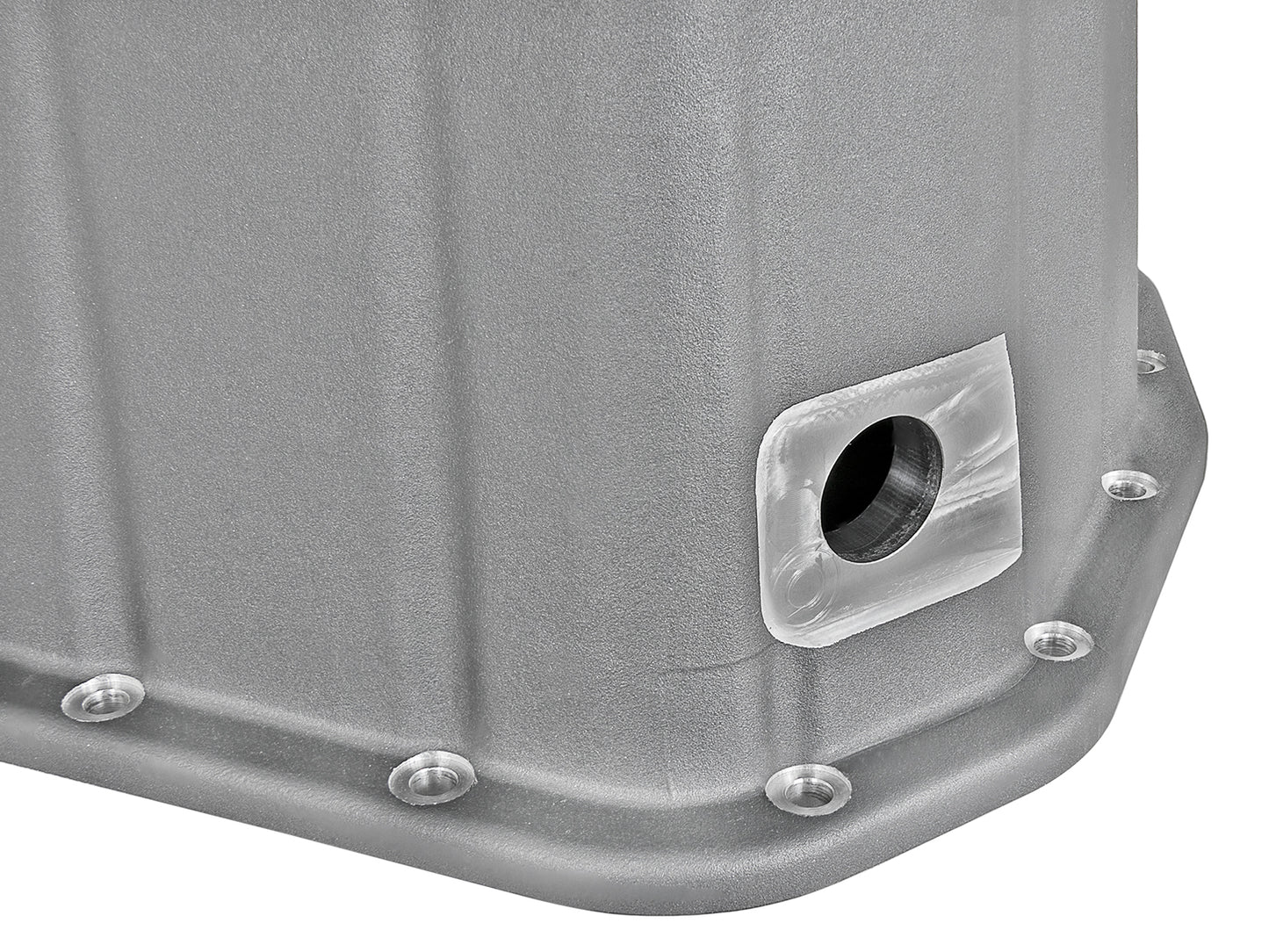 aFe Street Series Deep Engine Oil Pan Raw w/ Machined Fins | GM Duramax V8-6.6L (01-10) (46-70330)