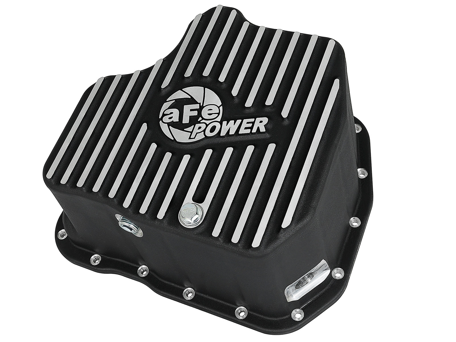 aFe Pro Series Deep Engine Oil Pan w/ Machined Fins | GM Duramax V8-6.6L (01-10) (46-70332)