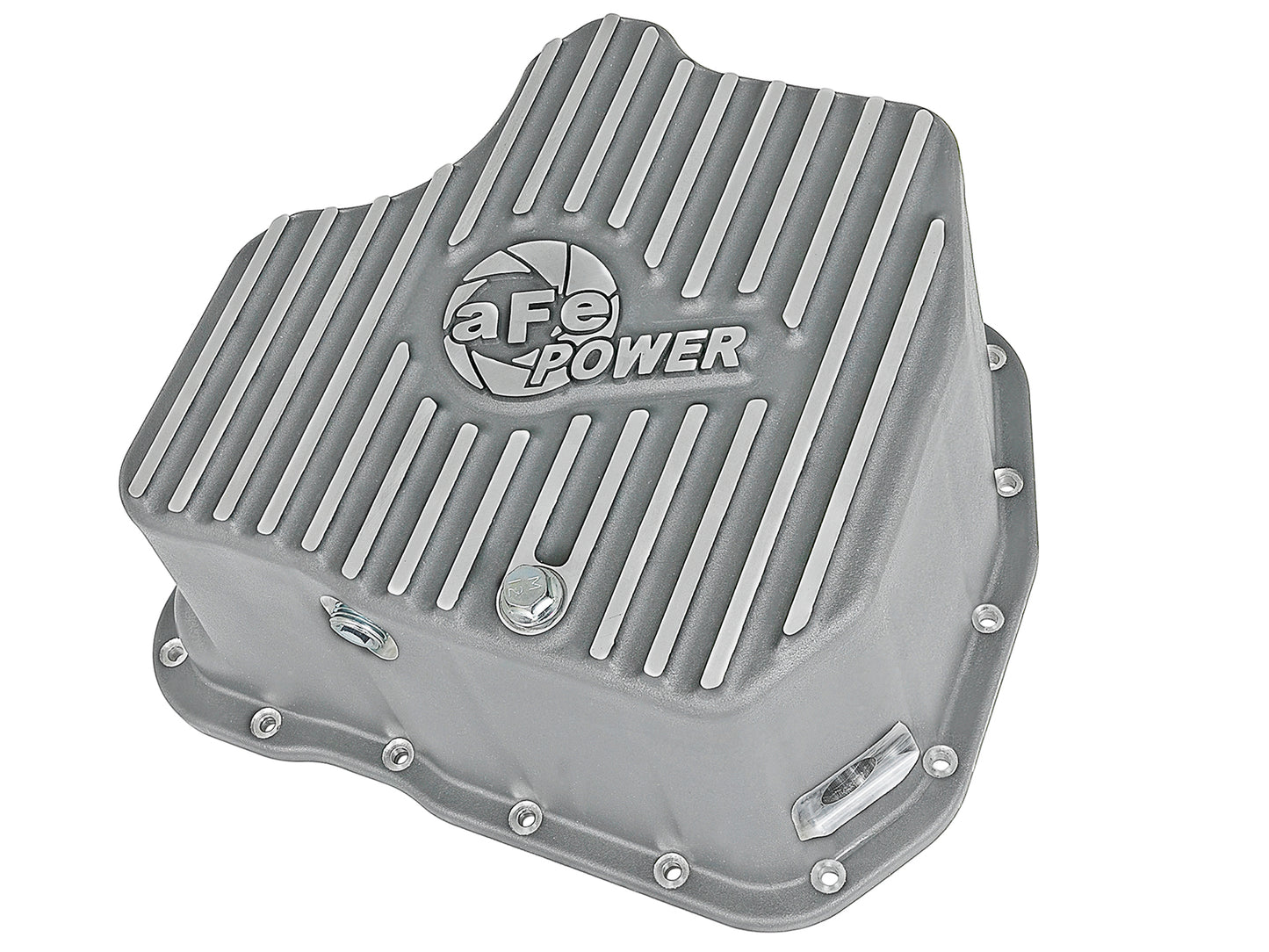 aFe Street Series Deep Engine Oil Pan Raw w/ Machined Fins | GM Duramax V8-6.6L (11-16) (46-70340)