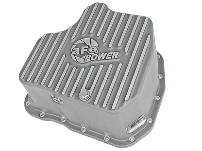 aFe Street Series Deep Engine Oil Pan Raw w/ Machined Fins | GM Duramax V8-6.6L (11-16) (46-70340)